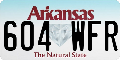 AR license plate 604WFR