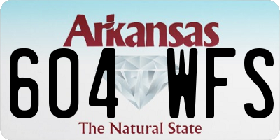 AR license plate 604WFS