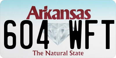 AR license plate 604WFT
