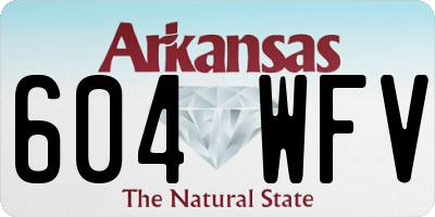 AR license plate 604WFV