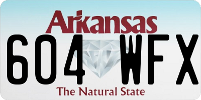 AR license plate 604WFX