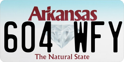 AR license plate 604WFY
