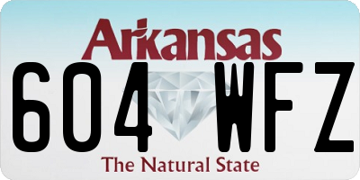 AR license plate 604WFZ