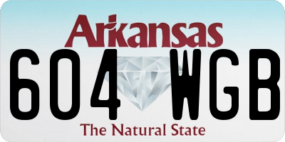 AR license plate 604WGB