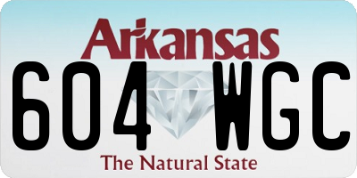 AR license plate 604WGC
