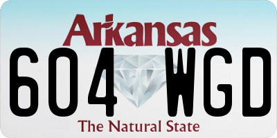 AR license plate 604WGD