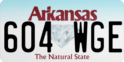 AR license plate 604WGE