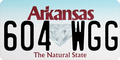 AR license plate 604WGG