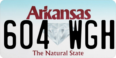 AR license plate 604WGH