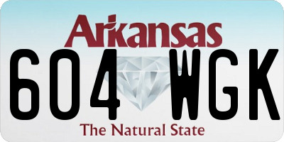 AR license plate 604WGK