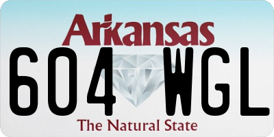 AR license plate 604WGL