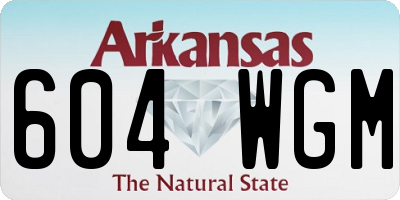 AR license plate 604WGM