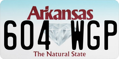 AR license plate 604WGP