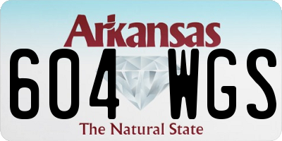 AR license plate 604WGS