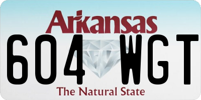 AR license plate 604WGT