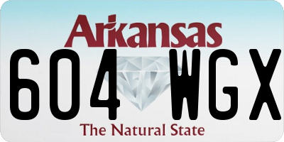 AR license plate 604WGX