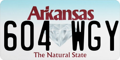 AR license plate 604WGY