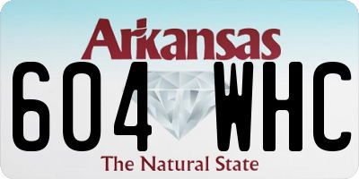 AR license plate 604WHC