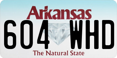 AR license plate 604WHD