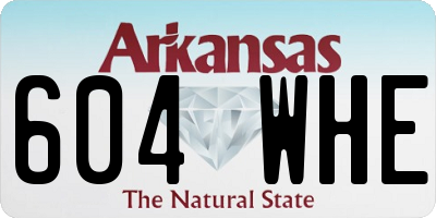 AR license plate 604WHE