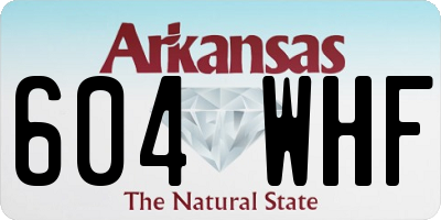 AR license plate 604WHF