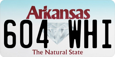 AR license plate 604WHI