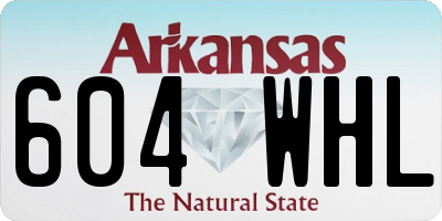 AR license plate 604WHL
