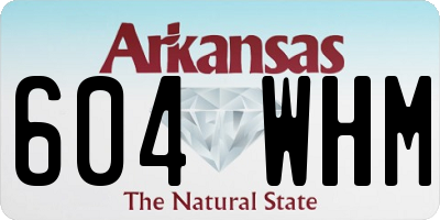 AR license plate 604WHM