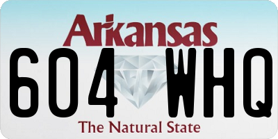AR license plate 604WHQ