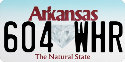AR license plate 604WHR