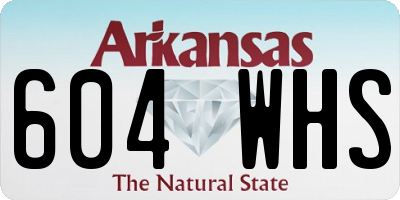 AR license plate 604WHS