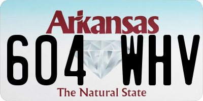 AR license plate 604WHV