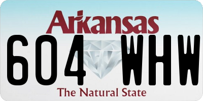 AR license plate 604WHW