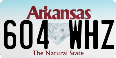 AR license plate 604WHZ