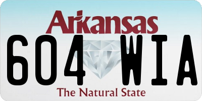 AR license plate 604WIA