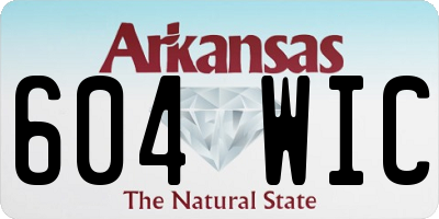 AR license plate 604WIC