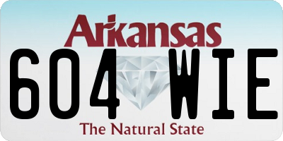 AR license plate 604WIE