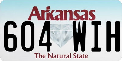 AR license plate 604WIH