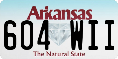 AR license plate 604WII