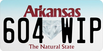 AR license plate 604WIP