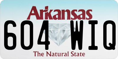 AR license plate 604WIQ