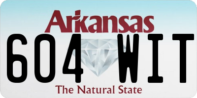 AR license plate 604WIT