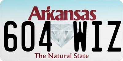 AR license plate 604WIZ