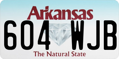 AR license plate 604WJB