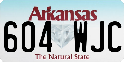 AR license plate 604WJC