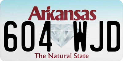 AR license plate 604WJD