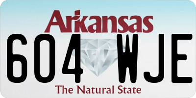AR license plate 604WJE