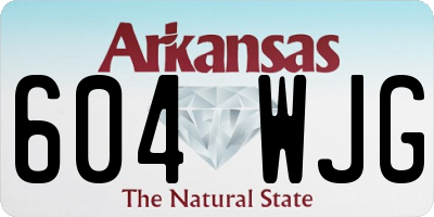 AR license plate 604WJG