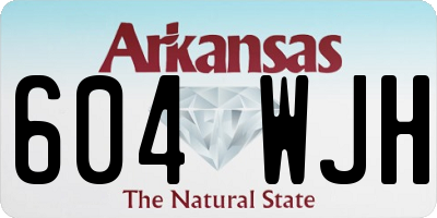 AR license plate 604WJH