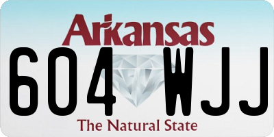AR license plate 604WJJ